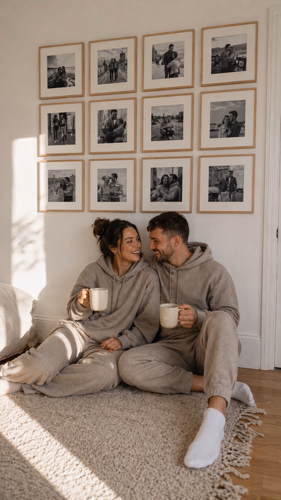 Photo tile wall display